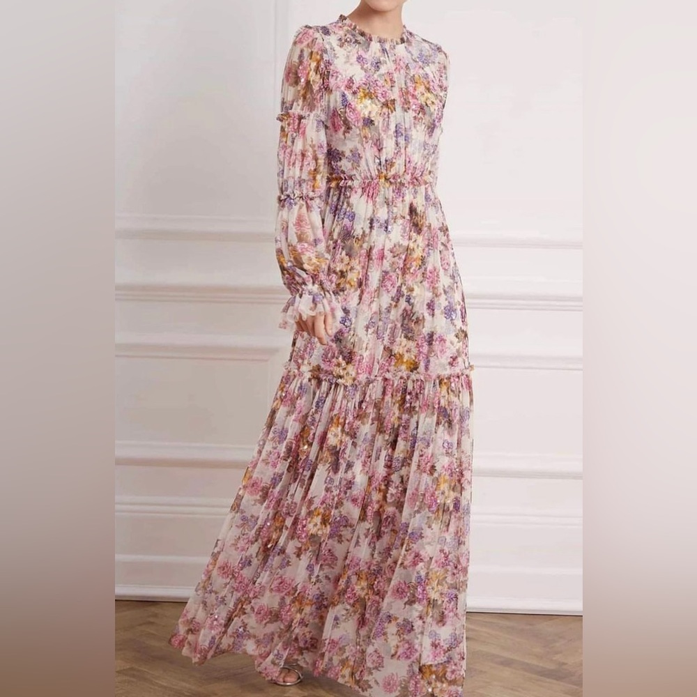Needle & Thread X Jasmine Hemsley Floral Gown